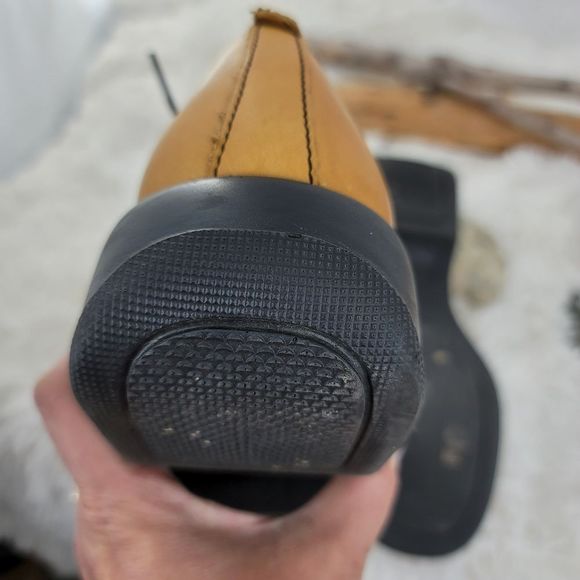 Dansko Janika mustard color chunky slip on Oxford Style shoes - Picture 6 of 16